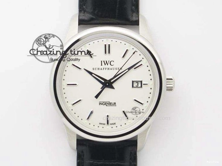 MIROTIME 0712 Ingeniuer St.Laurens SS White Dial MK 1:1 Best Edition On Black Leather Strap A Youthful 7363